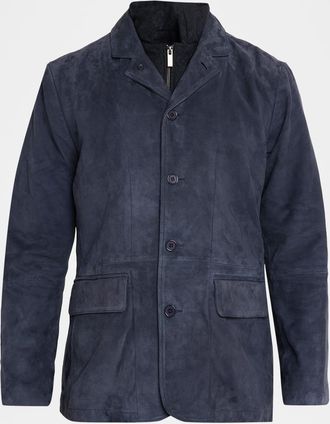 Robert Graham Mens Jetset IX Suede Blazer