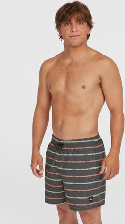 O'Neill Badehose ONEILL ONEILL CALI FIRST 15 SWIMSHORTS, Herren, Gr. M, N-Gr, grau (grau oneill), Obermaterial: 100% Polyester, Badehosen Badehose