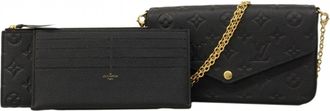Louis Vuitton Noir Chain/Shoulder Wallet (Pre-Owned)