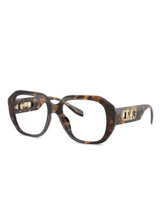 Michael Kors 4148U VISTA geometric-frame glasses - Brown