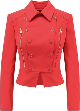 Elisabetta Franchi Blazer Corto - - Jackets - Donna - Rosso - XL