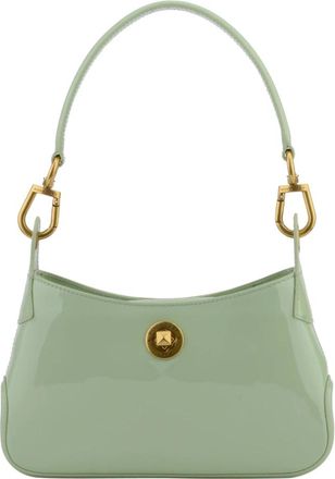 Pourchet &Eacute;clat - Dames - Schoudertassen - Groen - ONE Size - Leer - Tassen