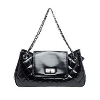 Chanel Pre-owned Vintage Flap Shoulder Bag - Dames - Pre-owned - Zwart - Maat: ONE Size Leer