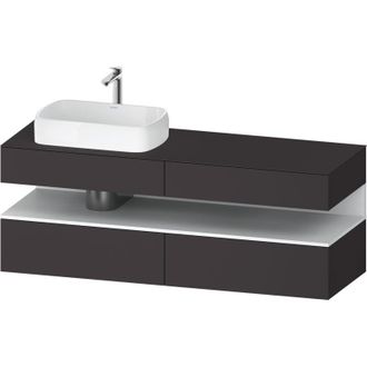 Duravit Duravit - Qatego Consola Mueble Bajo Lavabo, 2 Cajones, 2 Cajones
