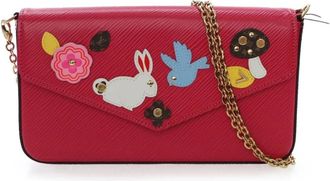 Louis Vuitton Pre-owned Cross Body Bags, female, Pink, Size: ONE SIZE Pre-owned Embroidered Leather Bag