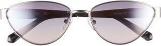Guess 58mm Cat Eye Sunglasses in Nickeltin /Gradient Bordeaux at Nordstrom Rack