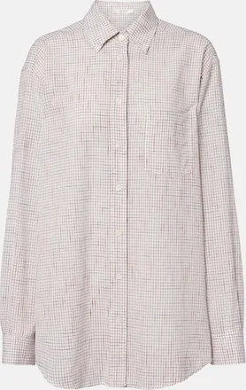 The Row Dalan checked cotton shirt