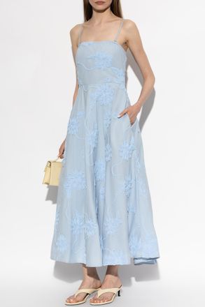 Rotate Strappy Dress, Womens, Blue