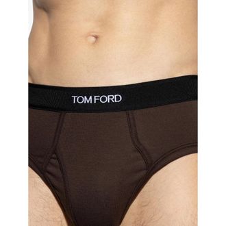 Tom Ford Cotton Briefs - Brown