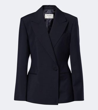 R&oacute;he R&oacute;he Double-breasted wool and mohair blazer