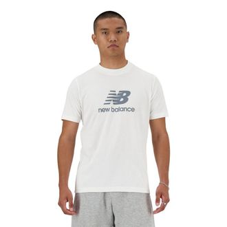 New Balance Mens Sport Essentials Logo T-Shirt, White, Medium