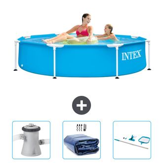 Intex Piscina Con Estructura Redonda - 244x51 Cm - 4-piezas Scb78