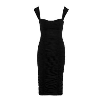 Mar De Margaritas Midi Dresses, female, Black, Size: S Evita Sheath Dress