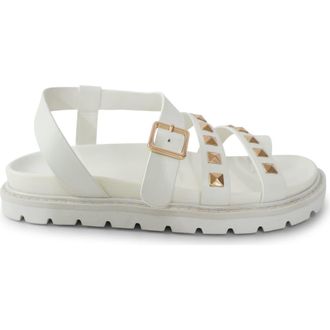 Belle & Bloom Morning Mood Chunky Stud Sandal in Cream at Nordstrom, Size 10
