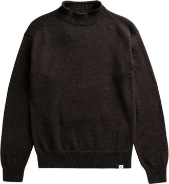 Norse Projects Sagvatnet Roll Neck Sweater - Heren - Coltruien - Bruin - L - Wol - Truien & Vesten