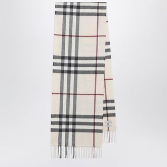 Burberry Sciarpa Check in cashmere color stone