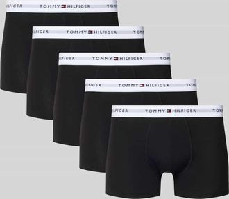 Tommy Hilfiger Trunks aus Baumwoll-Mix in 5er-Pack in Black, Gr&ouml;&szlig;e XXL