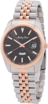 Mathey-Tissot Mathy Day-Date Quartz Black Dial Mens Watch H510RS