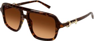 Gucci GG2052S 008 Womens Sunglasses Tortoiseshell Size 55 - Free RX Lenses - Free RX Lenses