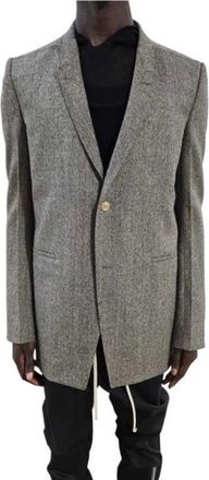 Rick Owens Kostuums, Heren, Groen, XL, Wol, Concordian Jkt