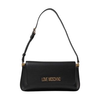 Love Moschino Dames, Tassen, Zwart, Maat: ONE Size Leer