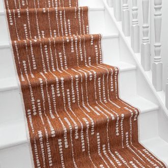 Runrug Stair Runner Carpet - Reversible & Durable, 2mm - Aperol Spritz in Terracotta | Size: 70 cm x 630 cm