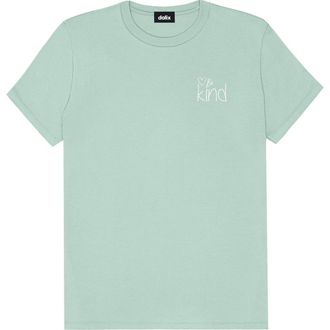 Dalix Be Kind Womens Relaxed Tee in Dusty Blue at Nordstrom, Size Xx-Large