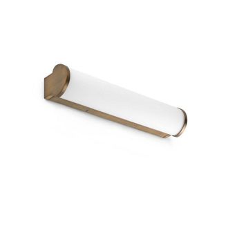 Netlighting Danubio Integrated LED Bathroom Over Mirror Light Bronze 2700K IP44 in Brown
