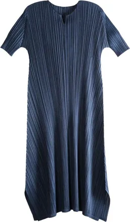 Pleats Please Issey Miyake Mellow Pleats Midi Dress