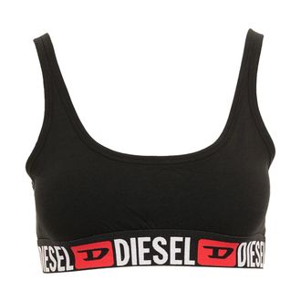 Diesel Sleeveless Tops, female, Black, Size: XS Ufsb Oriba Bralette