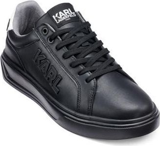 Karl Lagerfeld Side Karl Low Top Sneaker in Black at Nordstrom Rack, Size 11.5