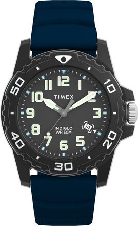 Timex Main Street Mens Blue Watch TW5M61100 Silicone - One Size