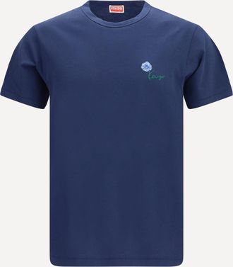 Kenzo T-shirt in cotone con ricamo Kenzo Tulip Man S