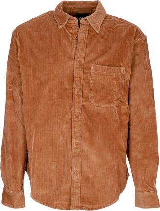 Element Stoere Corduroy Overhemd voor Mannen - Heren - Casual Overhemden - Bruin - L - Overhemden