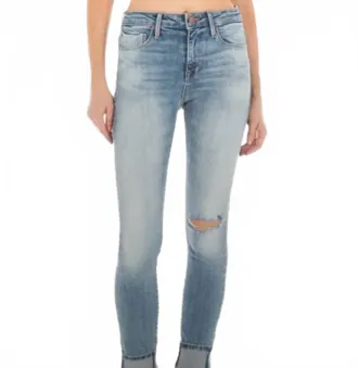 Fidelity Gwen High Rise Ankle Jean In Ripper Blue