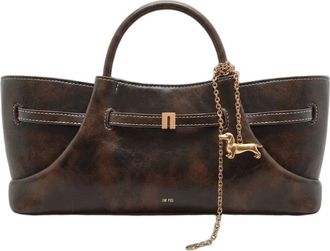 JW PEI Maeve Dachshund Charm Tote - Dames - Tassen - Bruin - Maat: ONE Size Leer