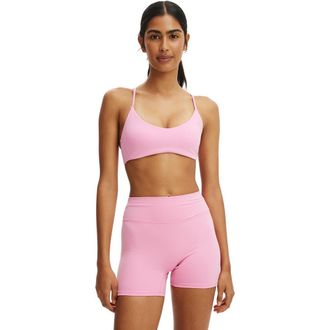 Cotton On Womens Active Ultra Soft Scoop V Crop in Sea Pink at Nordstrom, Size Xx-Small