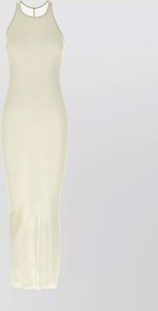 Rick Owens halter neck ribbed dress with back slit