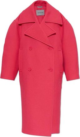 Balenciaga Dubbele-Rij Woljas - Dames - Mantel - Roze - 2XS - Wol - Jassen