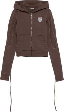 Ottolinger Felpa con cappuccio e zip - Marrone