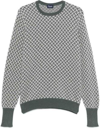 Drumohr Long Sleeve Crew-Neck Sweater