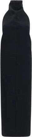 Khaite Roxanne Jurk - Dames - Avondkleed - Zwart - 2XS - Polyester - Kleedjes