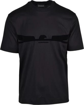Emporio Armani T-shirt - Heren - T-shirts - Zwart - M - Katoen - Tops