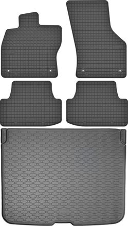 OEM Juego De Alfombrillas De Goma Para Coche Y Alfombrilla Para Maletero Para Audi Q2 Crossover (a Partir De 2017)