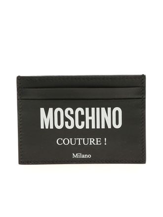 Moschino Logo print leather cardholder