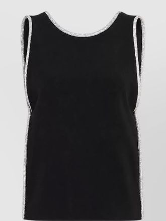 Sportmax crystal-embellished sleeveless top