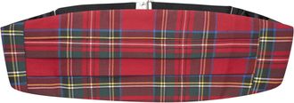 King & Priory Traditional Red Tartan Cummerbund, Scotland