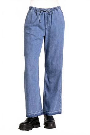 Elan Drawstring Sweatpant Jean In Blue