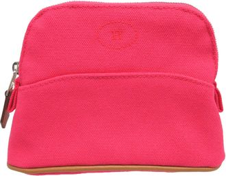 Herm&egrave;s Pink Cotton Pouch (Pre-Owned)