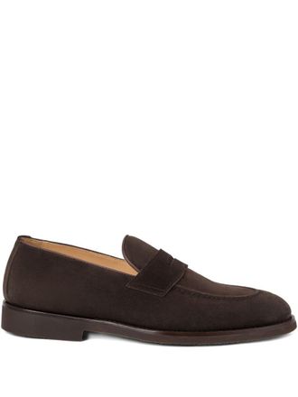 Brunello Cucinelli Suede Leather Loafers